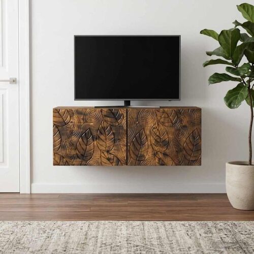 TV ormar za zid 78,5 x 31 cm Dimljeni hrast Konstruirano drvo - Dimljeni hrast 78,5 x 31 cm Cijena