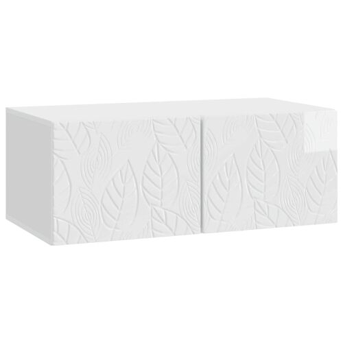 TV ormar za zid 98 x 31 cm Bijela visokog sjaja - Bijela visokog sjaja 98 x 31 cm Cijena