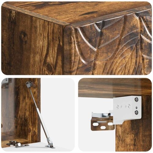 TV ormar za zid 98 x 31 cm Dimljeni hrast Konstruirano drvo - Dimljeni hrast 98 x 31 cm Cijena