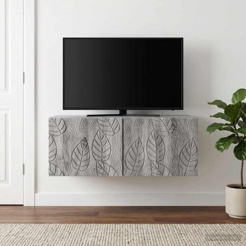 TV ormar za zid 98 x 31 cm Siva Sonoma Konstruirano drvo Zidne - Siva Sonoma 98 x 31 cm Cijena