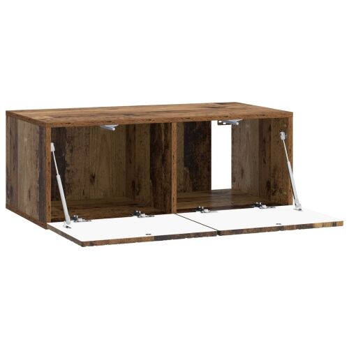 TV ormar za zid 98 x 31 cm Staro drvo Konstruirano drvo Zidne - Staro drvo 98 x 31 cm Cijena