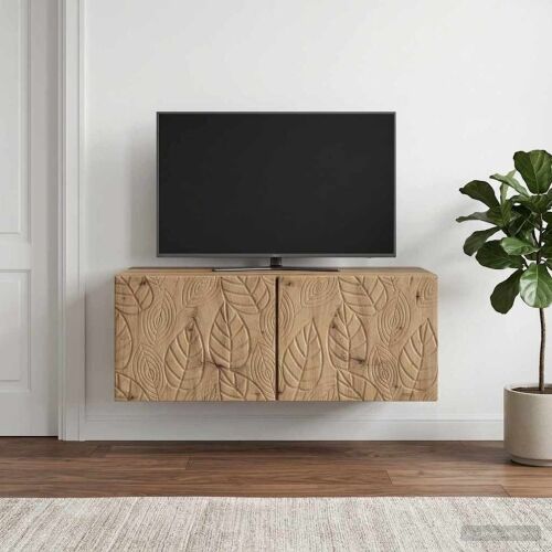 TV ormar za zid 98 x 31 cm Hrast artisan Konstruirano drvo - Hrast artisan 98 x 31 cm Cijena