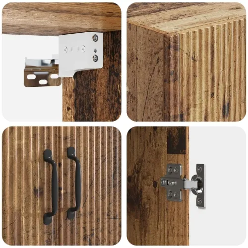 Ormar za montažu na zid 59 x 31 x 60 cm Konstruirano drvo - Staro drvo 59 x 31 x 60 cm Cijena