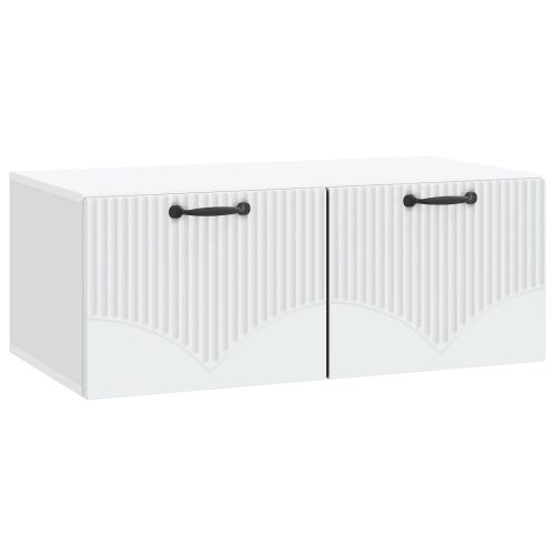 TV ormar za zid Bijela 78,5 x 41 x 30 cm Konstruirano drvo - Bijela 78,5 x 41 cm Cijena