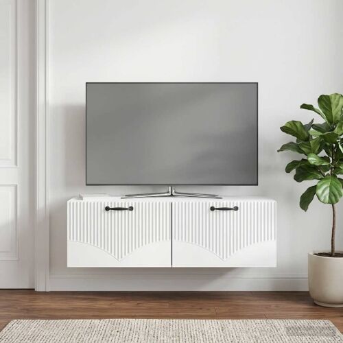 TV ormar za zid Zidne Bijela 98 x 41 x 30 cm Konstruirano drvo - Bijela 98 x 41 cm Cijena