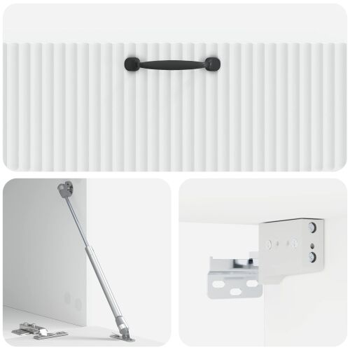 TV ormar za zid Zidne Bijela 98 x 41 x 30 cm Konstruirano drvo - Bijela 98 x 41 cm Cijena