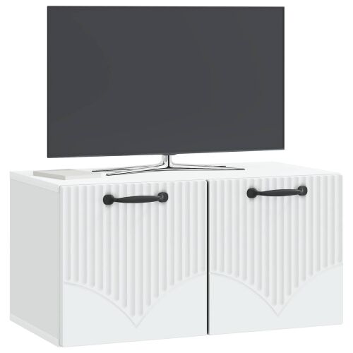 TV ormar za zid Bijela 59,5 x 31 x 30 cm Konstruirano drvo - Bijela 59,5 x 31 cm Cijena
