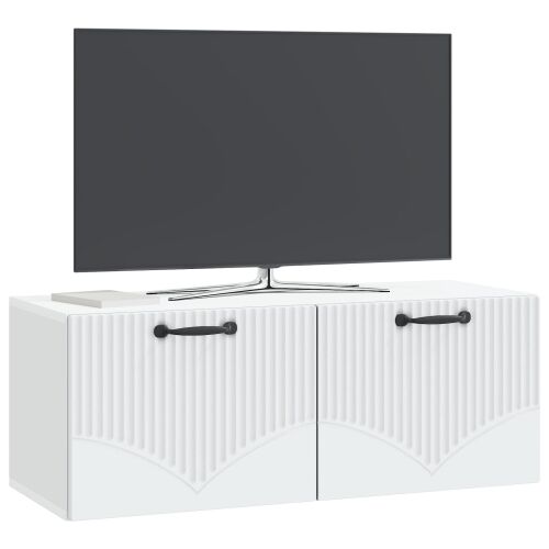 TV ormar za zid Bijela 78,5 x 31 x 30 cm Konstruirano drvo - Bijela 78,5 x 31 cm Cijena
