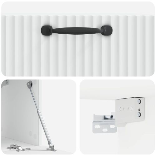 TV ormar za zid Bijela 78,5 x 31 x 30 cm Konstruirano drvo - Bijela 78,5 x 31 cm Cijena