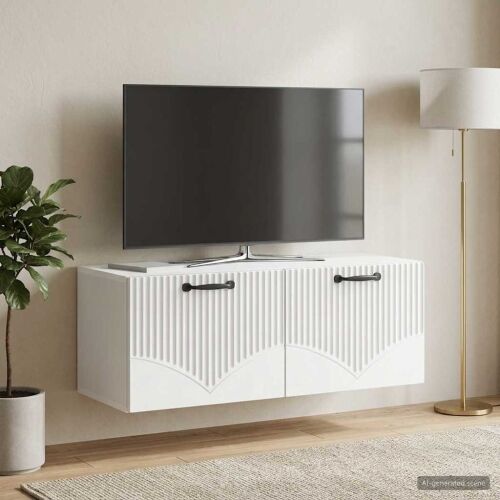 TV ormar za zid Bijela 78,5 x 31 x 30 cm Konstruirano drvo - Bijela 78,5 x 31 cm Cijena