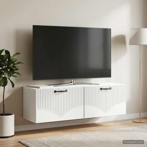 TV ormar za zid Zidne Bijela 98 x 31 x 30 cm Konstruirano drvo - Bijela 98 x 31 cm Cijena