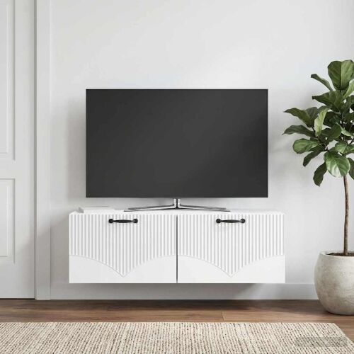 TV ormar za zid Zidne Bijela 98 x 31 x 30 cm Konstruirano drvo - Bijela 98 x 31 cm Cijena