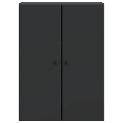 Ormar za montažu na zid 66 x 34,5 x 90 cm Konstruirano drvo - Crna 66 x 34,5 x 90 cm Cijena