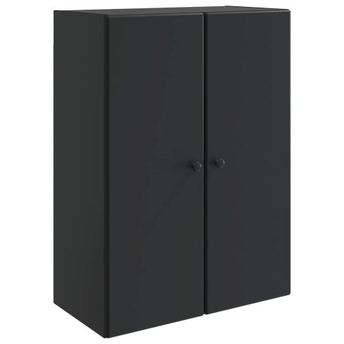 Ormar za montažu na zid 66 x 34,5 x 90 cm Konstruirano drvo - Crna 66 x 34,5 x 90 cm Cijena