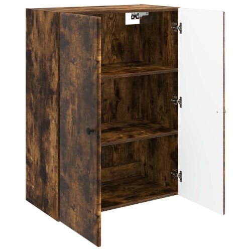 Ormar za montažu na zid 66 x 34,5 x 90 cm Konstruirano drvo - Dimljeni hrast 66 x 34,5 x 90 cm Cijena
