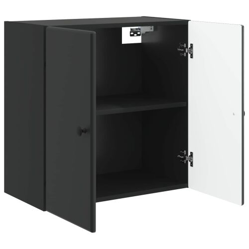 Ormar za montažu na zid 59 x 31 x 60 cm Konstruirano drvo Crna - Crna 59 x 31 x 60 cm Cijena