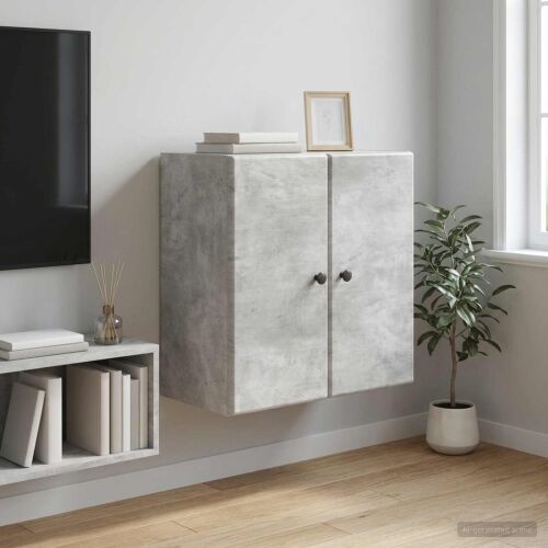 Ormar za montažu na zid 59 x 31 x 60 cm Konstruirano drvo - Betonska siva 59 x 31 x 60 cm Cijena