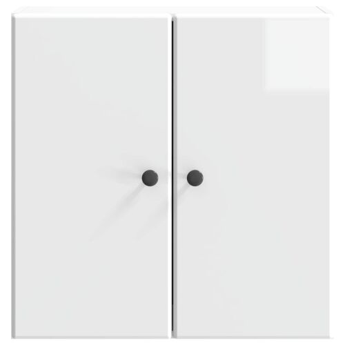 Ormar za montažu na zid 59 x 31 x 60 cm Konstruirano drvo - Bijela visokog sjaja 59 x 31 x 60 cm Cijena