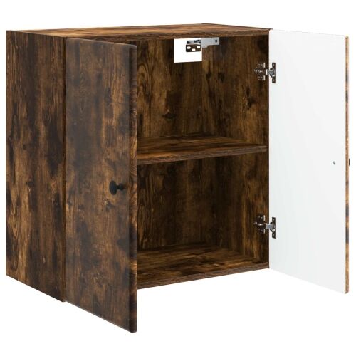 Ormar za montažu na zid 59 x 31 x 60 cm Konstruirano drvo - Dimljeni hrast 59 x 31 x 60 cm Cijena