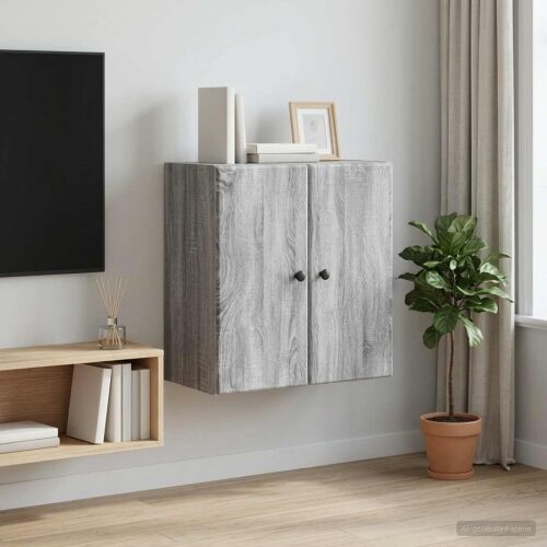 Ormar za montažu na zid 59 x 31 x 60 cm Konstruirano drvo - Siva Sonoma 59 x 31 x 60 cm Cijena