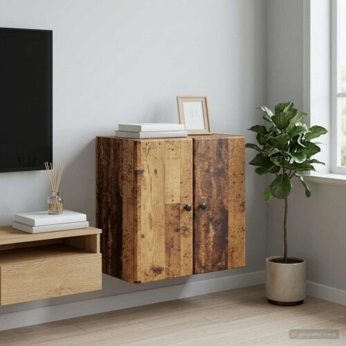 Ormar za montažu na zid 59 x 31 x 60 cm Konstruirano drvo - Staro drvo 59 x 31 x 60 cm Cijena