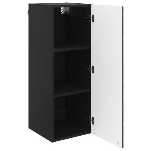 Ormar za montažu na zid 33 x 34,5 x 90 cm Konstruirano drvo - Crna 33 x 34,5 x 90 cm Cijena