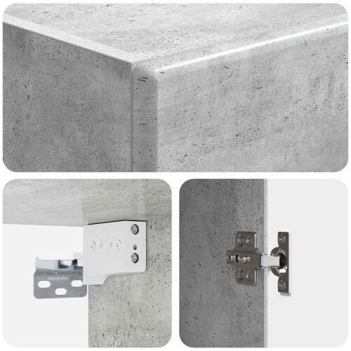 Ormar za montažu na zid 33 x 34,5 x 90 cm Konstruirano drvo - Betonska siva 33 x 34,5 x 90 cm Cijena