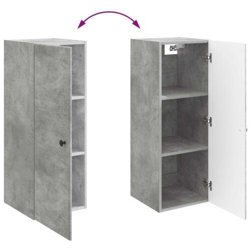 Ormar za montažu na zid 33 x 34,5 x 90 cm Konstruirano drvo - Betonska siva 33 x 34,5 x 90 cm Cijena