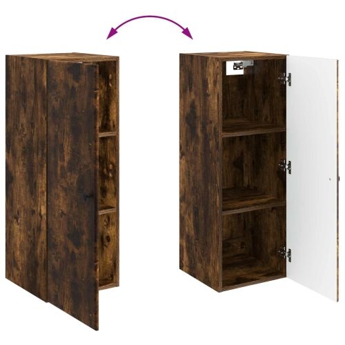Ormar za montažu na zid 33 x 34,5 x 90 cm Konstruirano drvo - Dimljeni hrast 33 x 34,5 x 90 cm Cijena