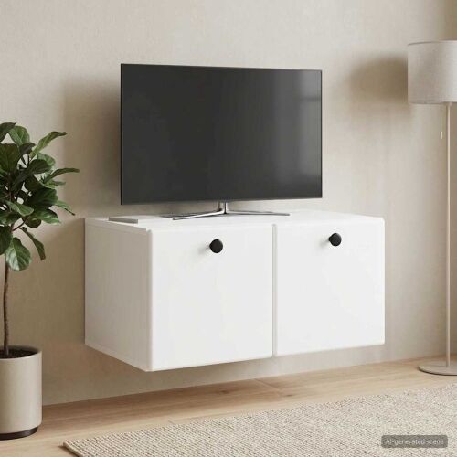 TV ormar za zid 59,5 x 41 x 30 cm Bijela Konstruirano drvo - Bijela 59,5 x 41 cm Cijena