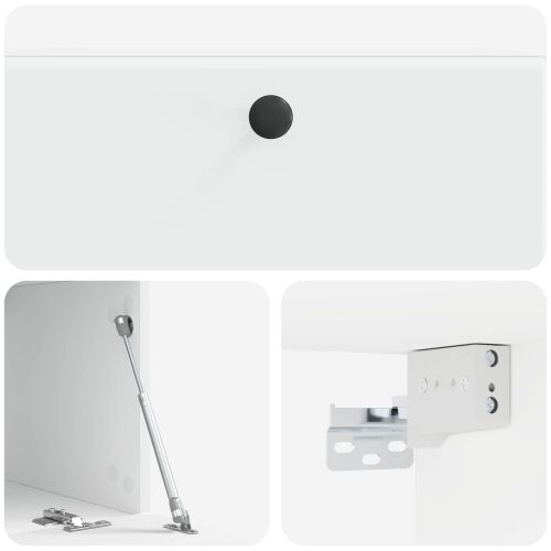 TV ormar za zid 78,5 x 41 x 30 cm Bijela Konstruirano drvo - Bijela 78,5 x 41 cm Cijena