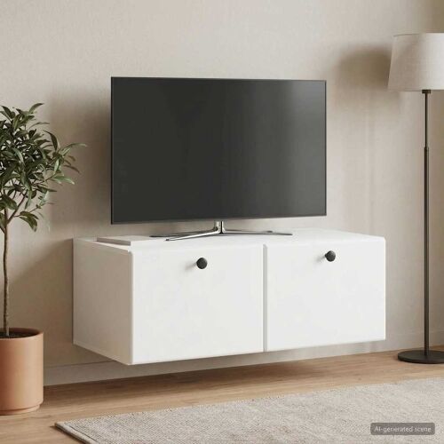 TV ormar za zid 78,5 x 41 x 30 cm Bijela Konstruirano drvo - Bijela 78,5 x 41 cm Cijena