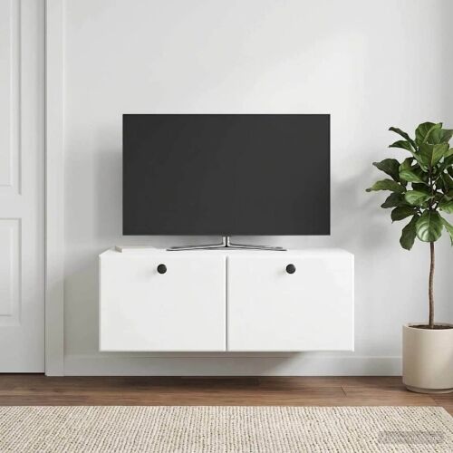 TV ormar za zid 78,5 x 41 x 30 cm Bijela Konstruirano drvo - Bijela 78,5 x 41 cm Cijena