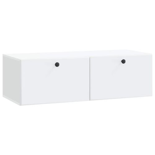 TV ormar za zid 98 x 41 x 30 cm Bijela Konstruirano drvo Zidne - Bijela 98 x 41 cm Cijena