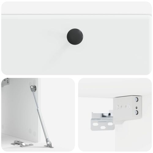 TV ormar za zid 59,5 x 31 x 30 cm Bijela Konstruirano drvo - Bijela 59,5 x 31 cm Cijena
