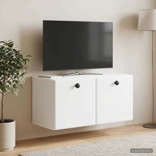 TV ormar za zid 59,5 x 31 x 30 cm Bijela Konstruirano drvo - Bijela 59,5 x 31 cm Cijena