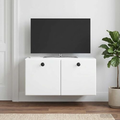 TV ormar za zid 59,5 x 31 x 30 cm Bijela Konstruirano drvo - Bijela 59,5 x 31 cm Cijena