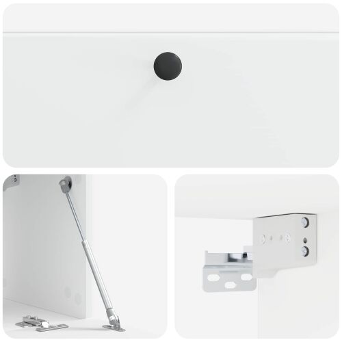 TV ormar za zid 78,5 x 31 x 30 cm Bijela Konstruirano drvo - Bijela 78,5 x 31 cm Cijena