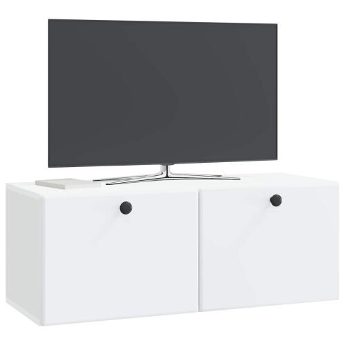 TV ormar za zid 78,5 x 31 x 30 cm Bijela Konstruirano drvo - Bijela 78,5 x 31 cm Cijena