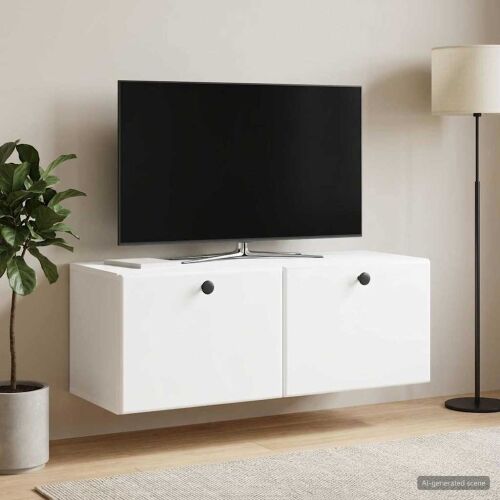 TV ormar za zid 78,5 x 31 x 30 cm Bijela Konstruirano drvo - Bijela 78,5 x 31 cm Cijena