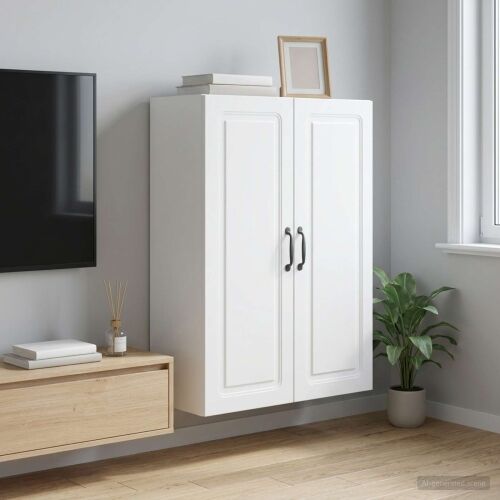 Ormar za montažu na zid 66 x 34,5 x 90 cm Konstruirano drvo - Bijela 66 x 34,5 x 90 cm Cijena