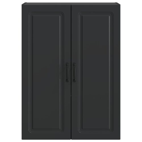 Ormar za montažu na zid 66 x 34,5 x 90 cm Konstruirano drvo - Crna 66 x 34,5 x 90 cm Cijena