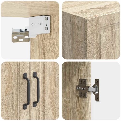 Ormar za montažu na zid 66 x 34,5 x 90 cm Konstruirano drvo - sonoma hrast 66 x 34,5 x 90 cm Cijena