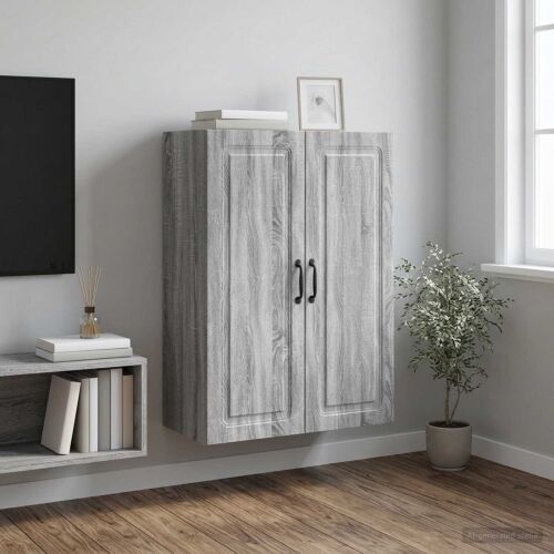 Ormar za montažu na zid 66 x 34,5 x 90 cm Konstruirano drvo - Sivi hrast sonoma 66 x 34,5 x 90 cm Cijena