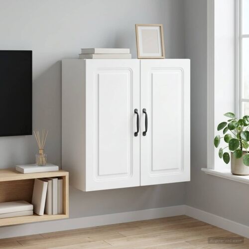 Ormar za montažu na zid 59 x 31 x 60 cm Konstruirano drvo - Bijela 59 x 31 x 60 cm Cijena