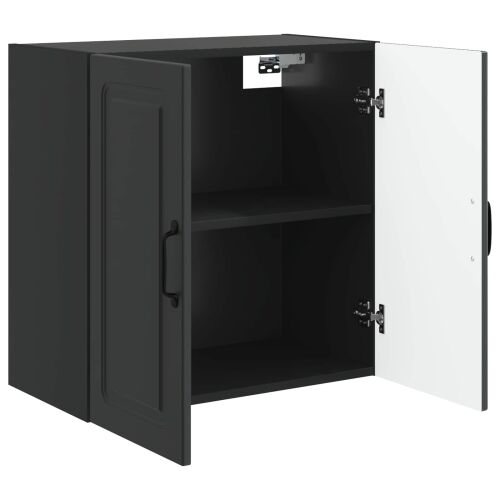 Ormar za montažu na zid 59 x 31 x 60 cm Konstruirano drvo Crna - Crna 59 x 31 x 60 cm Cijena
