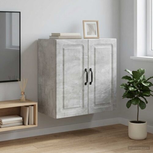 Ormar za montažu na zid 59 x 31 x 60 cm Konstruirano drvo - Beton siva 59 x 31 x 60 cm Cijena