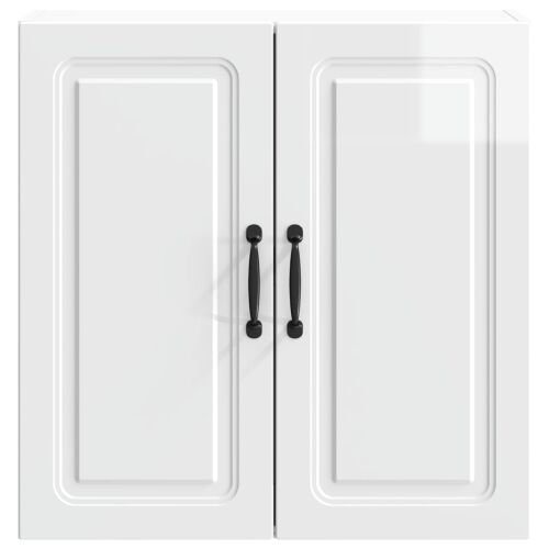 Ormar za montažu na zid 59 x 31 x 60 cm Konstruirano drvo - Visoko sjajno bijela 59 x 31 x 60 cm Cijena