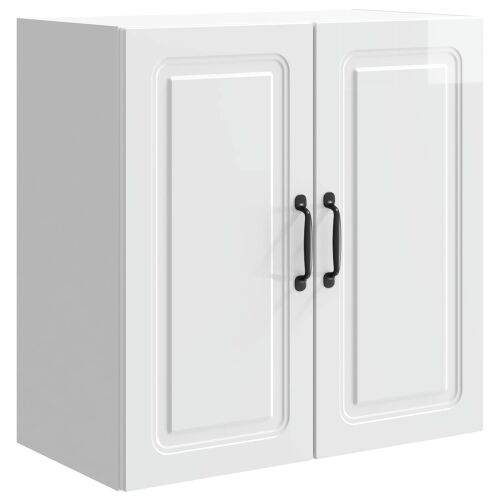 Ormar za montažu na zid 59 x 31 x 60 cm Konstruirano drvo - Visoko sjajno bijela 59 x 31 x 60 cm Cijena