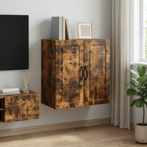 Ormar za montažu na zid 59 x 31 x 60 cm Konstruirano drvo - Dimljeni hrast 59 x 31 x 60 cm Cijena